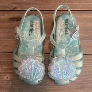 Mini Melissa teal sandals